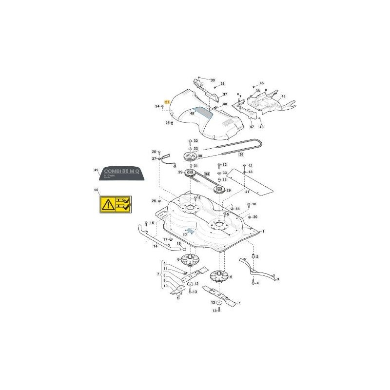 ÜBERTRAGUNGSDRUCKERGEHÄUSE CD85-95-105 NCS8000N ORIGINAL STIGA - 337060031/0