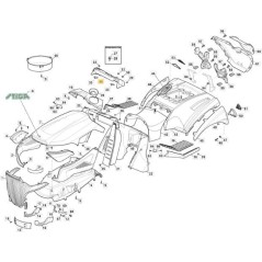 KIT TABLEAU DE BORD TX HE GRIS NCS8000N S/C(FTI) ORIGINAL STIGA - 325120281/0