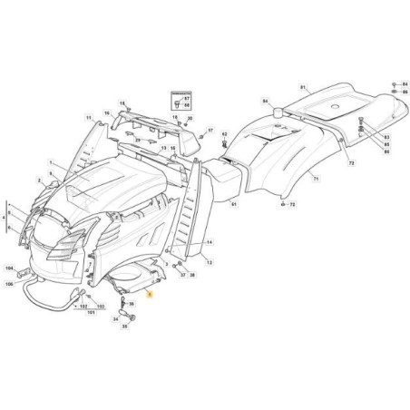 INTAKE CONVEYOR JX-TCX BLACK 901510 03/04 ORIGINAL STIGA - 325108025/0 | Newgardenstore.eu