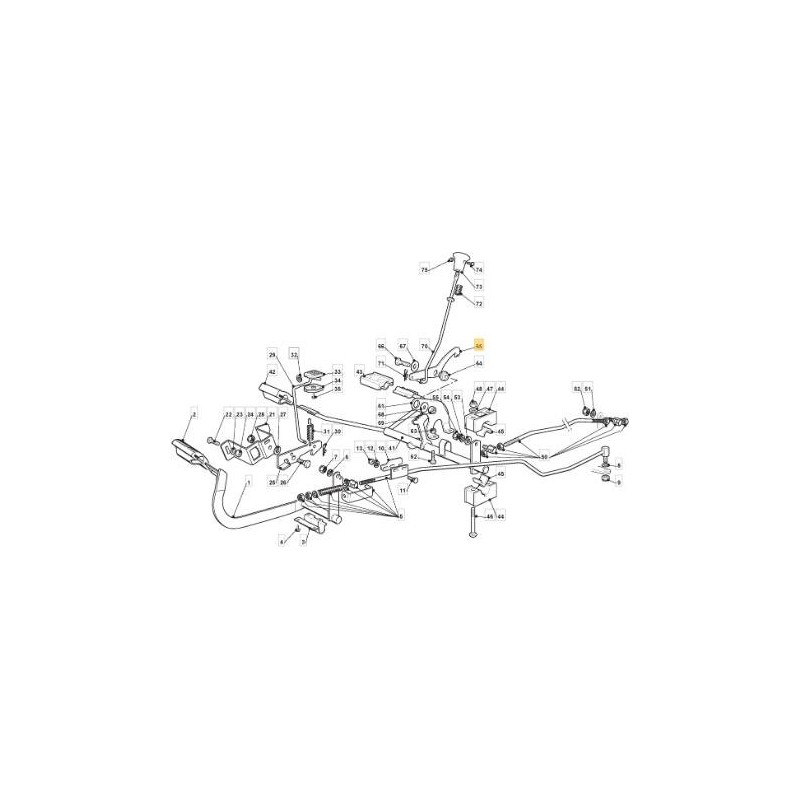 HARPON DENTÉ POUR RÉGULATEUR DE VITESSE TC ORIGINAL STIGA - 325022000/1