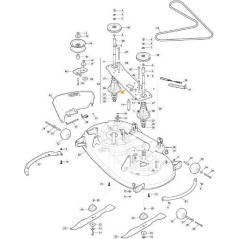 PLAQUE DE TRANSMISSION DE LAME MTR108SD ZNB ORIGINAL STIGA - 325547423/0