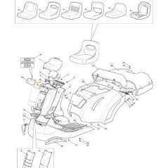 VORDERER ARMATURENBRETTHALTER F72 FL WEISS 9003 ORIGINAL STIGA - 327787100/0 | Newgardenstore.eu