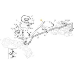 RUBBER OIL HOSE 3/8 WP 10 BAR L-1250 ORIGINAL STIGA - 325869077/0 | Newgardenstore.eu