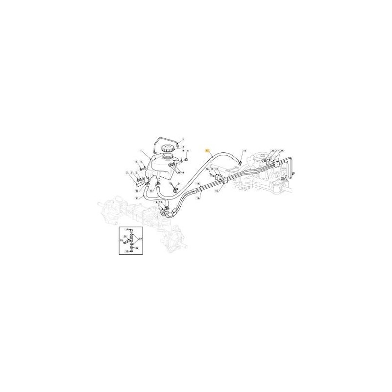 GUMMI-ÖLSCHLAUCH 3/8 WP 10 BAR L-1250 ORIGINAL STIGA - 325869077/0