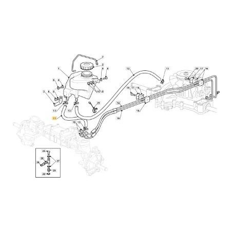 RUBBER OIL HOSE 1/2 WP 10 BAR L-850 ORIGINAL STIGA - 325869076/0 | Newgardenstore.eu