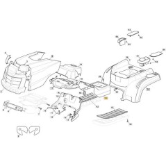 TAPA CENTRAL VERDE 60123L SD/MP ORIGINAL STIGA - 325110448/0 | Newgardenstore.eu