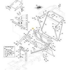 AFFICHE DE LA PLAQUE D'ENTRAÎNEMENT SUPÉRIEURE NR66 (PLASTIQUE) ORIGINAL STIGA - 327543027/0 | Newgardenstore.eu