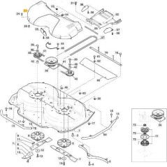 TRANSMISION IMPRESORA CARTER CD85-95-105 GRIS GGP ORIGINAL STIGA - 337060037/0 | Newgardenstore.eu