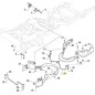 SUPPORT DE BARRE CENTRALE ORIGINAL STIGA ISO FM - 337785100/0