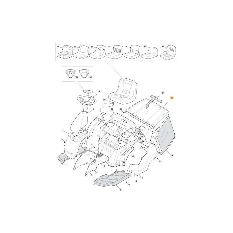 STD NR66 ROTE TASCHENABDECKUNG ORIGINAL STIGA - 327110513/0