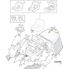 STIGA NR66 YELLOW BAG COVER ORIGINAL STIGA - 327110484/0 | Newgardenstore.eu