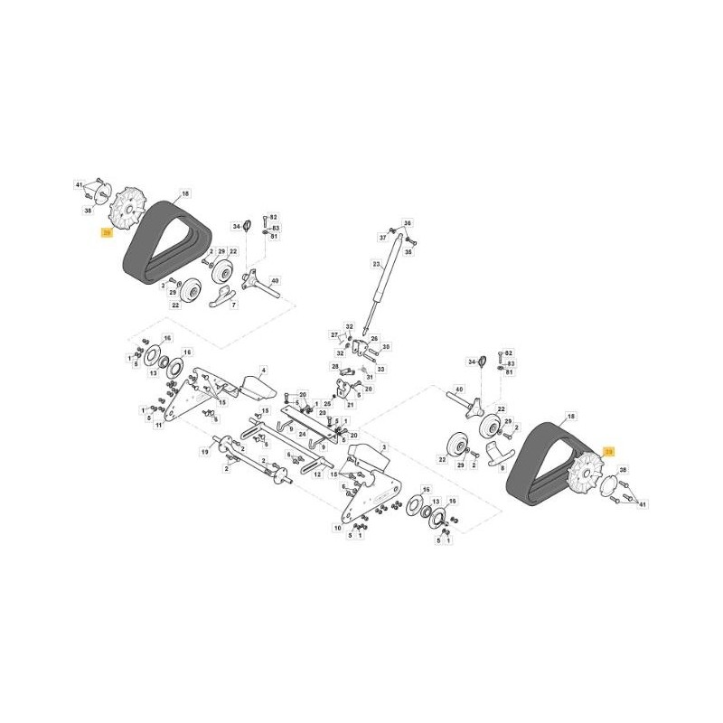 PIGNON DE VOIE SNTH 760 ORIGINAL STIGA - 323680500/0