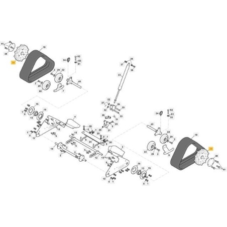 RUOTA DENTATA CINGOLO SNTH 760 ORIGINALE STIGA - 323680500/0 | Newgardenstore.eu
