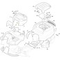 COUVERCLE CENTRAL PKEL NCS8000N ORIGINE STIGA - 337110368/0