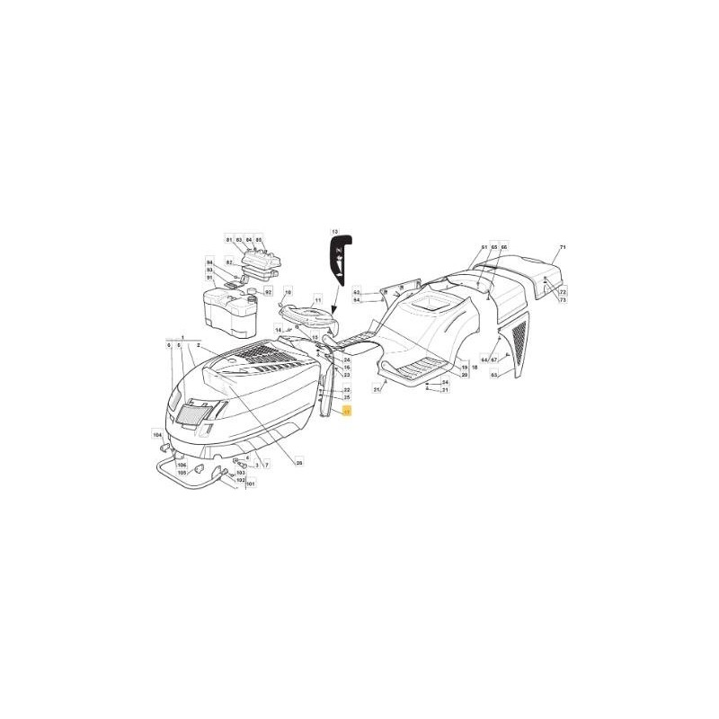 Armaturenbretthalterung J HF SCHWARZ 901510 CF ORIGINAL FOTO STIGA - 325785053/1