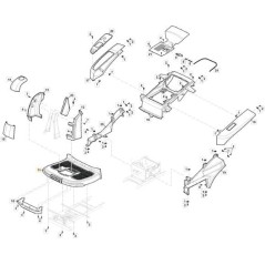 PLATEFORME PRINCIPALE ER1-2 NCS8000N ORIGINAL STIGA - 327110593/0 | Newgardenstore.eu