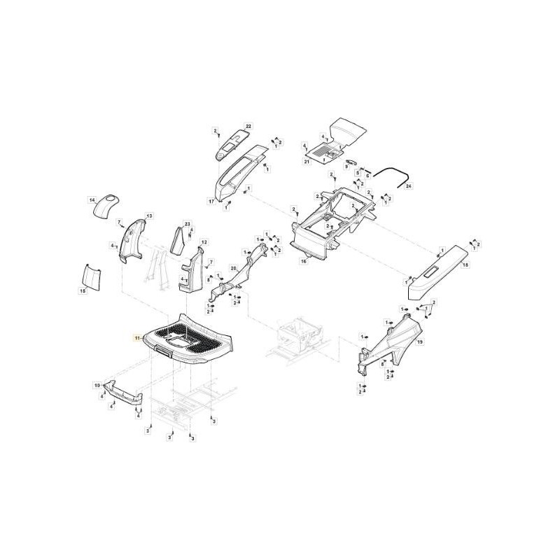 PLATEFORME PRINCIPALE ER1-2 NCS8000N ORIGINAL STIGA - 327110593/0