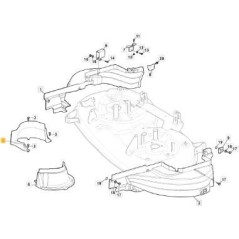 RIGHT FLAT CRANKCASE MTR108 SD (INT. MOA) ORIGINAL STIGA - 325060187/0 | Newgardenstore.eu