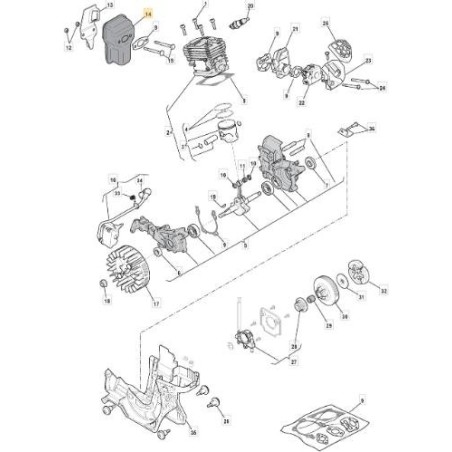 SILENCIADOR 9228-311005T -RDC ORIGINAL STIGA - 183740001/0 | Newgardenstore.eu