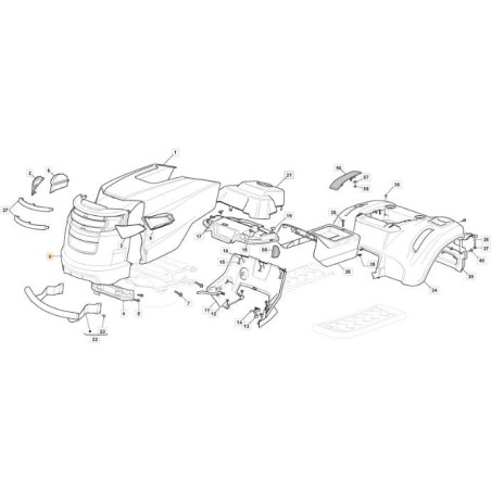 VORDERE MOTORHAUBE SDS-STIGA2014 SCHWARZ ORIGINAL STIGA - 325077016/1 | Newgardenstore.eu
