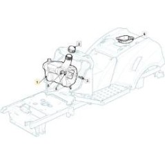 FUEL TANK NJNS 6LT (LONG NECK) ORIGINAL STIGA - 325735133/0