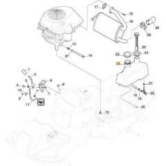 KRAFTSTOFFTANK (ST450) PARK 220 ORIGINAL STIGA - 337735116/0