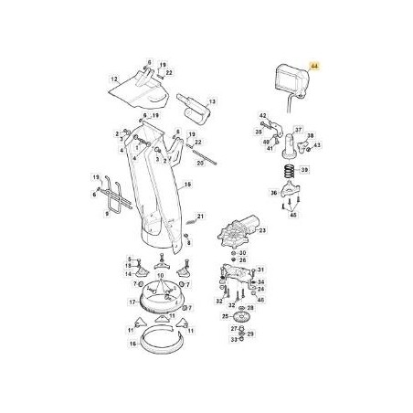 PHARE CHASSE-NEIGE ORIGINAL STIGA LED - 183180000/0 | Newgardenstore.eu