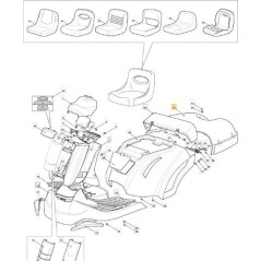 COPERTURA SACCO MOBILE F72 ROSSO RAL3003 MOUN ORIGINALE STIGA - 327110576/0