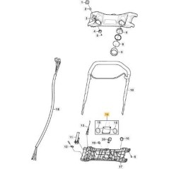 PLACA ELECTRÓNICA FARO LED STIGA ORIGINAL - 118820608/0 | Newgardenstore.eu