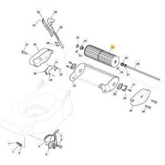 RODILLO TD/CA/M 48 TR ORIGINAL STIGA - 381007401/0