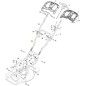 INTERNAL PART OF THE HANDLE MCS47/50 YELLOW STIGA ORIGINAL STIGA - 381007585/0