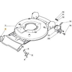FRONT WHEEL AXLE ZNB MC LAM. 50 ORIGINAL STIGA - 381002849/0