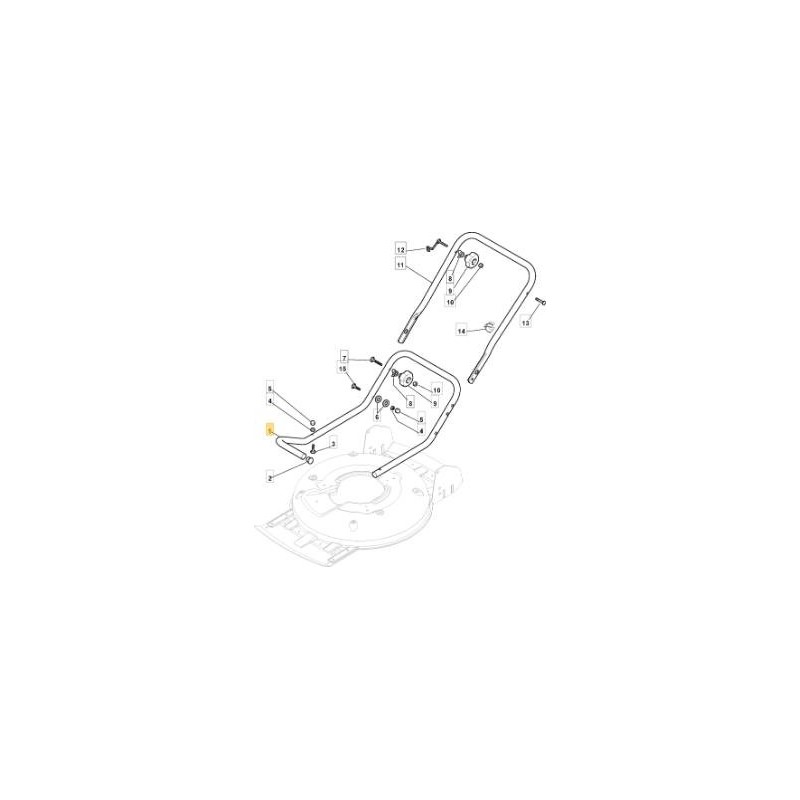 UNTERER TEIL DES GRIFFS STD BLACK PAINT MC LAM. 50 ORIGINAL STIGA – 381006667/0