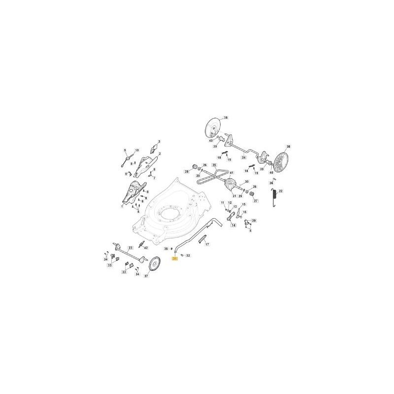 AUCTION WHEEL KIT 180/240 ZNB MP1 50 ORIGINAL STIGA - 381002047/0