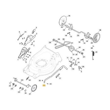 AUKTIONSRAD-KIT 180/240 ZNB MP1 50 ORIGINAL STIGA - 381002047/0 | Newgardenstore.eu