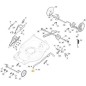 KIT DE RUEDAS DE SUBASTA 180/240 ZNB MP1 50 ORIGINAL STIGA - 381002047/0