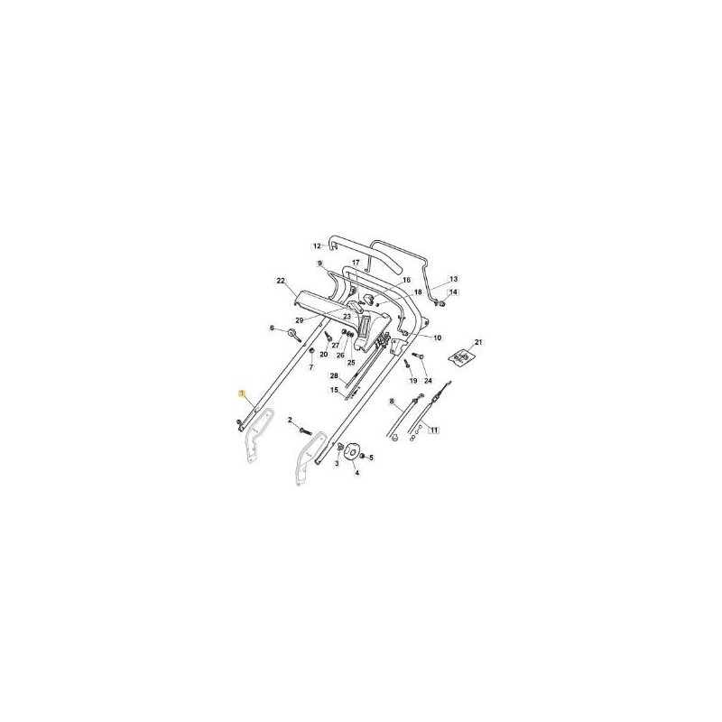 OBERTEIL DES GRIFFS NP TR ORIGINAL SCHWARZLACK STIGA - 381007028/1