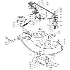 Blade shaft for lawn tractor compatible CASTELGARDEN 13286718 38220701/1 | Newgardenstore.eu