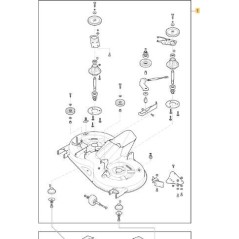 ORIGINAL STIGA MP98C BLACK cutting deck assembly with collection