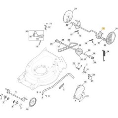 HINTERRADACHSE D240 TR ZNB MP1 50 ORIGINAL STIGA - 381302895/0
