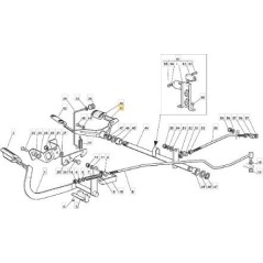 PEDALE COMANDO AVANZAMENTO ZNN TC 2 ORIGINALE STIGA - 382500013/0