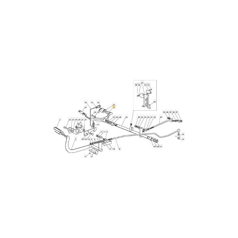 PEDAL DE MANDO AVANCE ZNN TC 2 ORIGINAL STIGA - 382500013/0
