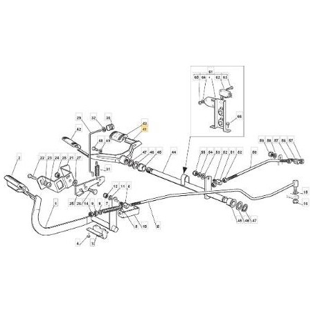 VORWÄRTSSTEUERUNGSPEDAL ZNN TC 2 ORIGINAL STIGA - 382500013/0 | Newgardenstore.eu