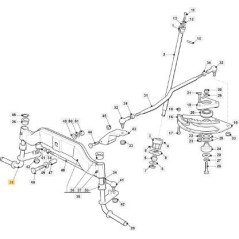 RECHTE SPINDEL ZNN C3 TC/TCP 2000 15 ORIGINAL STIGA - 382230361/1 | Newgardenstore.eu