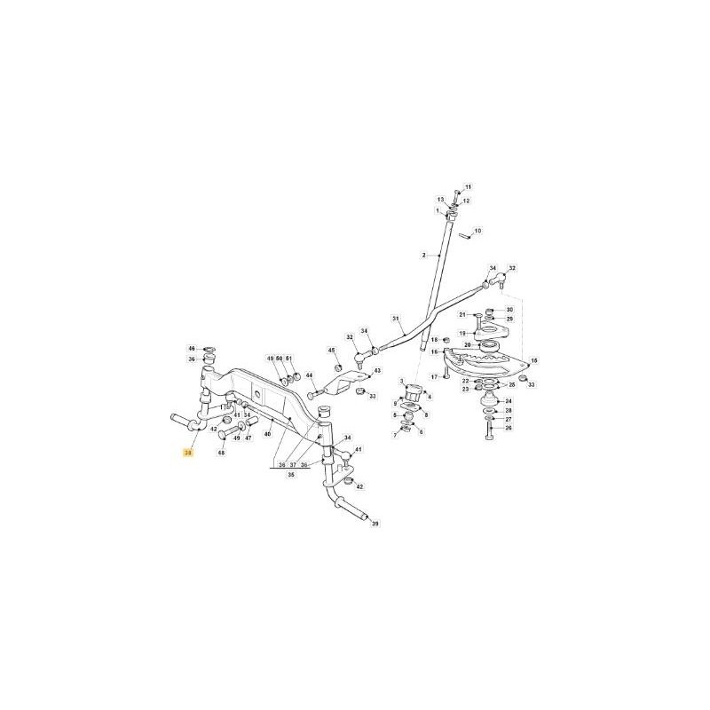 BROCHE DROITE ZNN C3 TC/TCP 2000 15 ORIGINE STIGA - 382230361/1