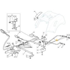 ROD KIT FORWARD/REVERSE KIT NJ92HYG ORIGINAL STIGA - 382000578/0 | Newgardenstore.eu