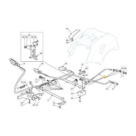 ROD KIT FORWARD/REVERSE KIT NJ92HYG ORIGINAL STIGA - 382000578/0 | Newgardenstore.eu