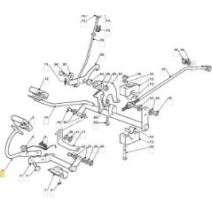 REVERSE PEDAL VNN TC HE 11/12 ORIGINAL STIGA - 382500045/0 | Newgardenstore.eu