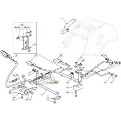 KIT TIGE DE FREIN NJ92 HY TT ORIGINE STIGA - 382000542/1