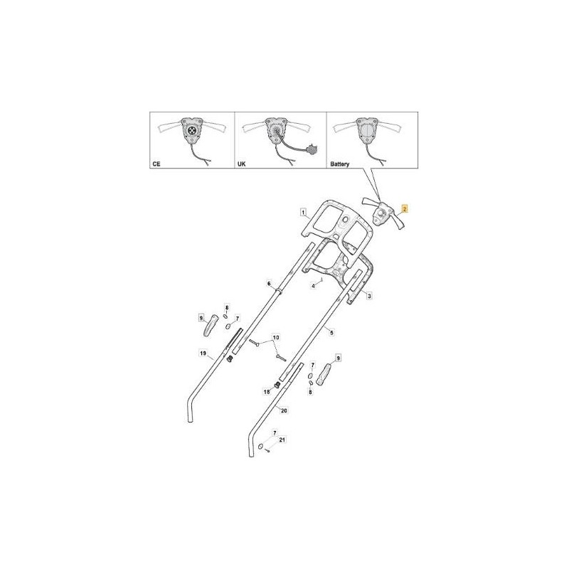 ECONOMISEUR DE BATTERIE EL340Li 48V JAUNE STG ORIGINE STIGA - 381600561/0